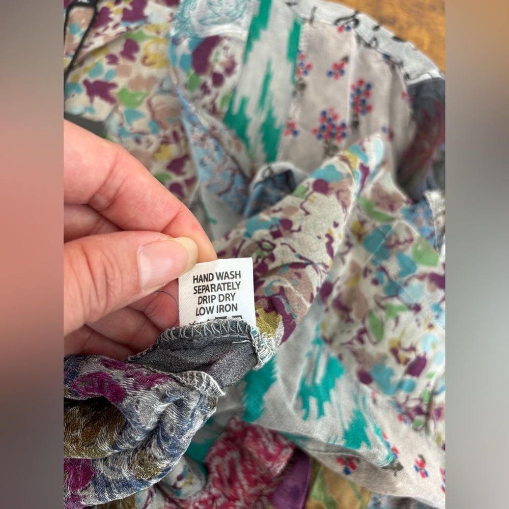 Young Threads Boho Patchwork Kimono Cardigan NWT … - image 5